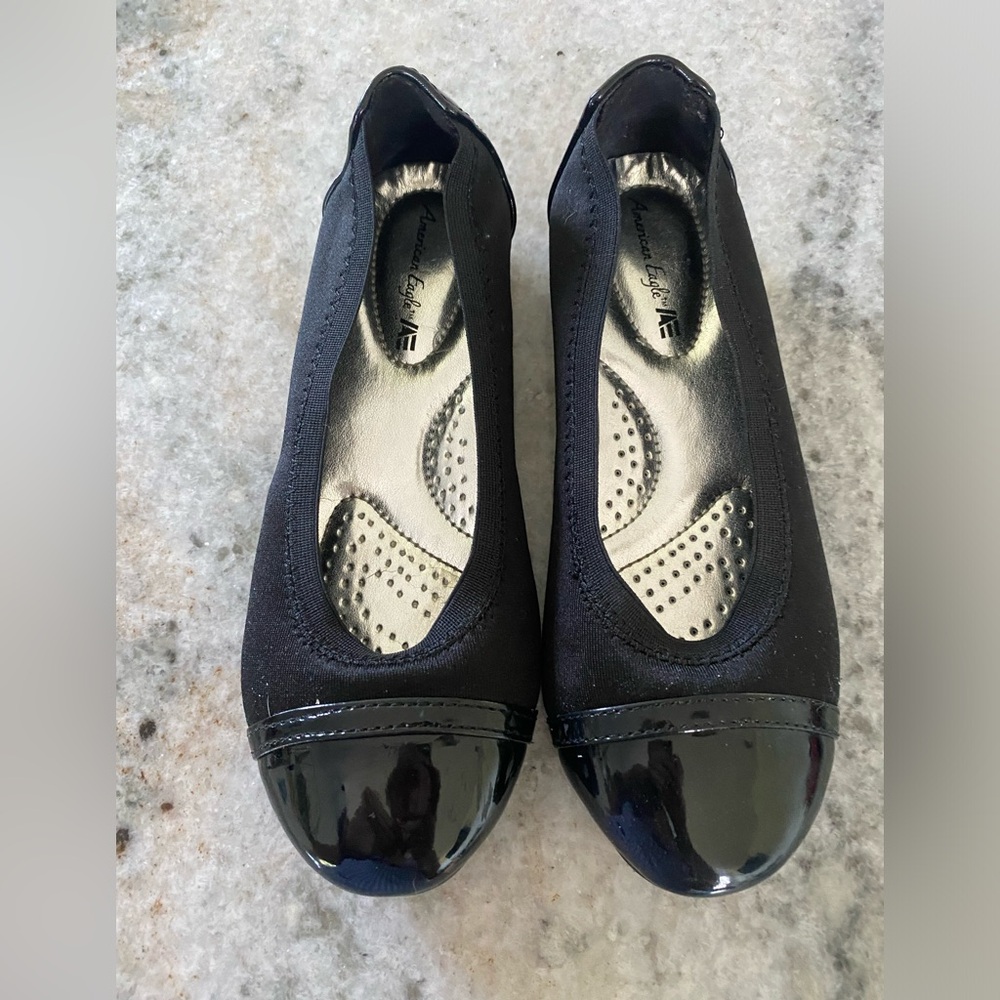 American Eagles Black Ballet Flats - Size 1